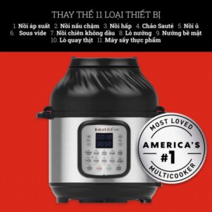 Nồi Áp Suất Kiêm Chiên Không Dầu Instant Pot Duo Crisp 7,5L 11-in-1